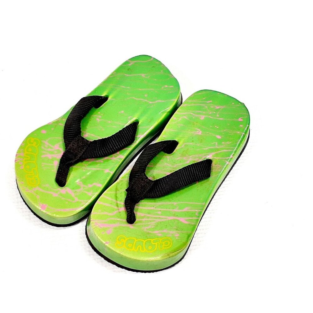 Clouds Kids Sandals Green Measures 9" Long Shoes
